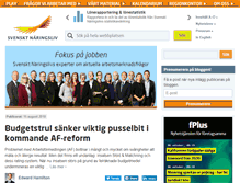 Tablet Screenshot of blogg.svensktnaringsliv.se
